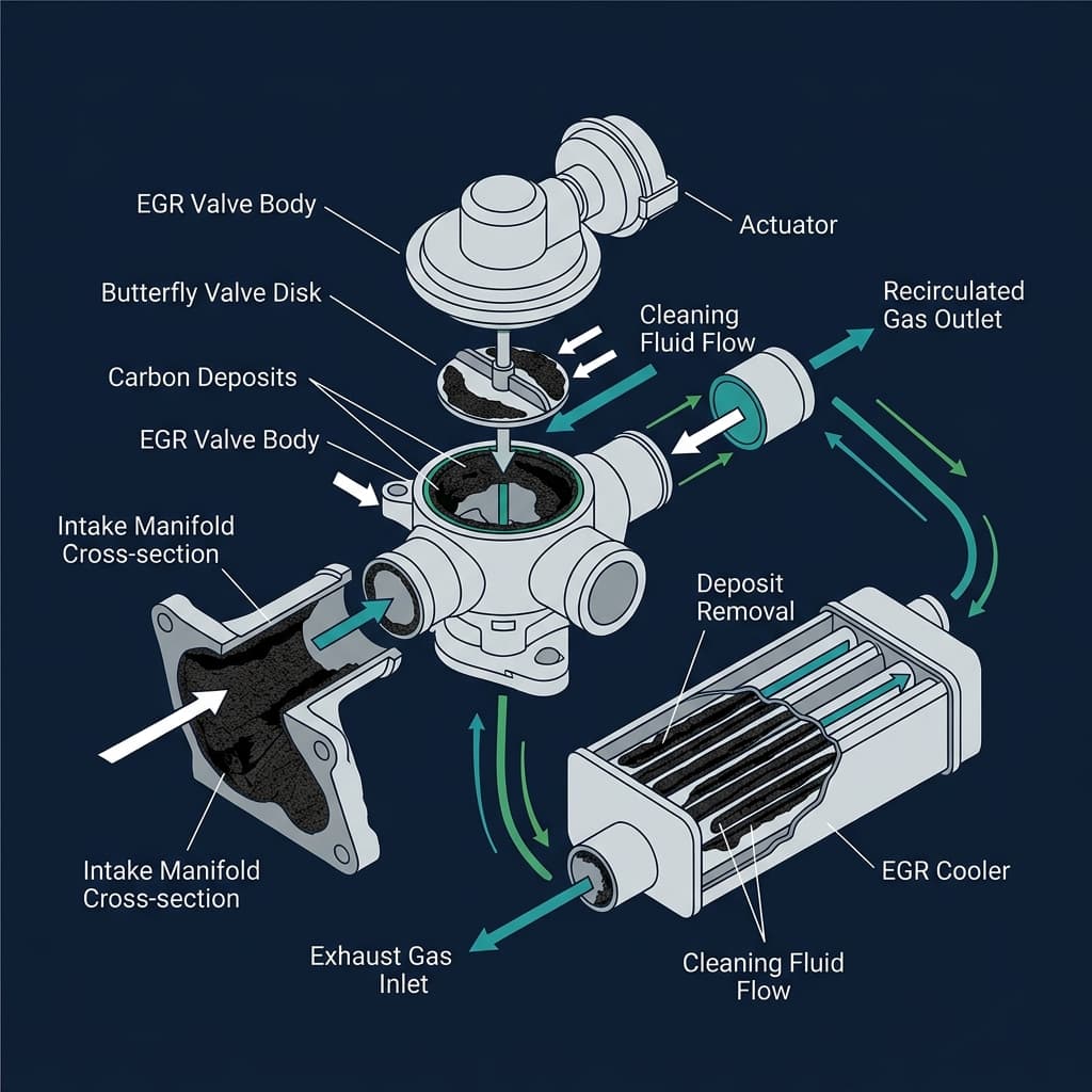 EGR Cleaning schematic illustration